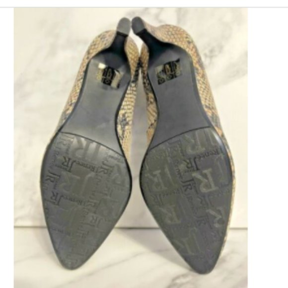 J Renee Women Size 7M "Frenzy" Cream & Gray Snakeskin Pumps NWOB - Picture 7 of 7